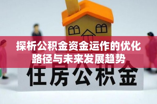 呼玛探析公积金资金运作的优化路径与未来发展趋势