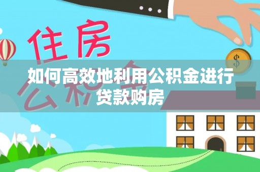 呼玛如何高效地利用公积金进行贷款购房